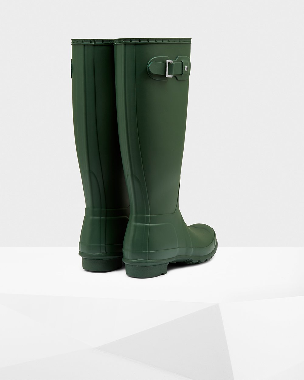 Botas de Lluvia Altas Hunter Mujer - Original - Verdes - RJGPWOD-09